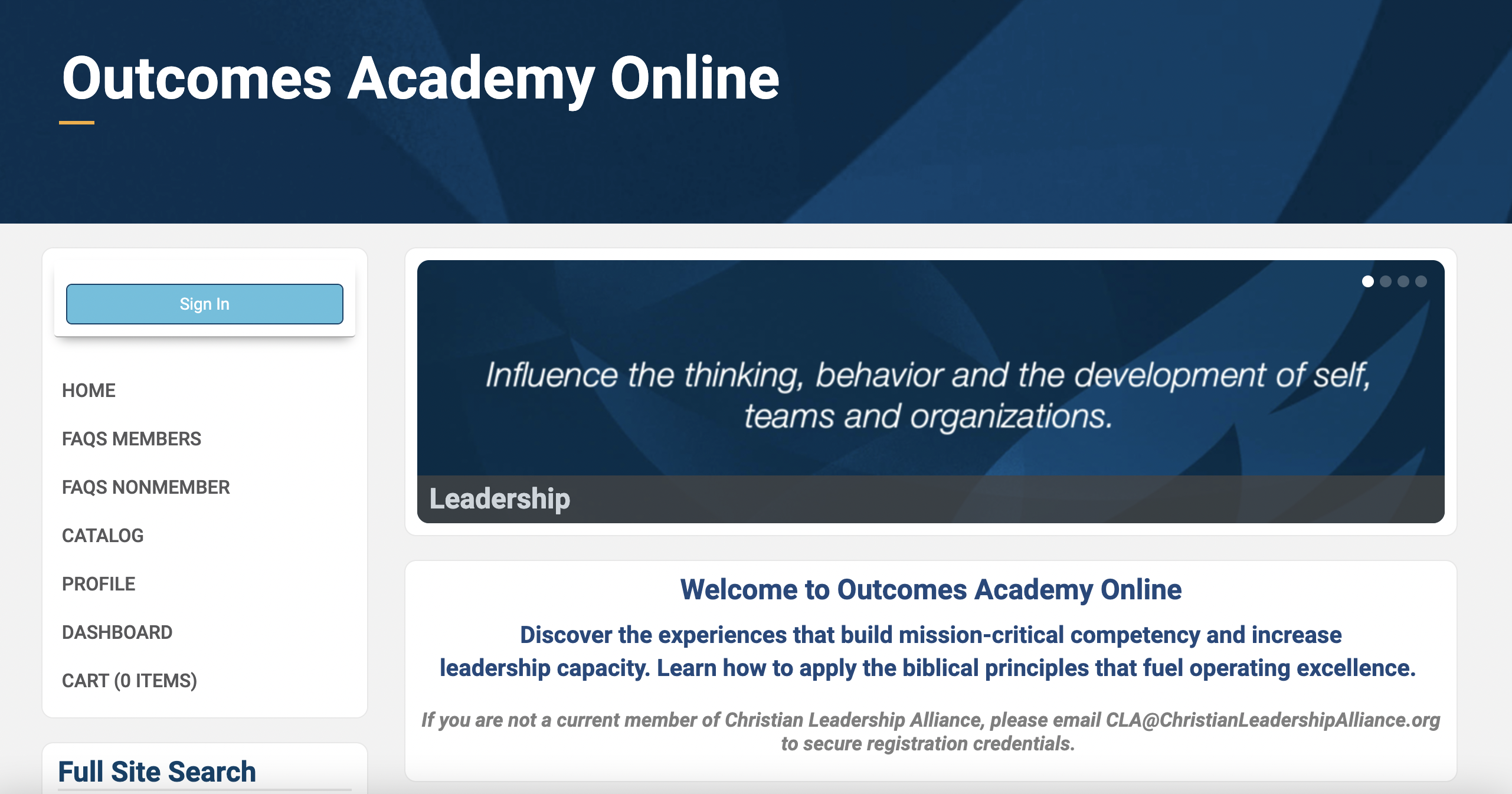 Outcomes Academy Online